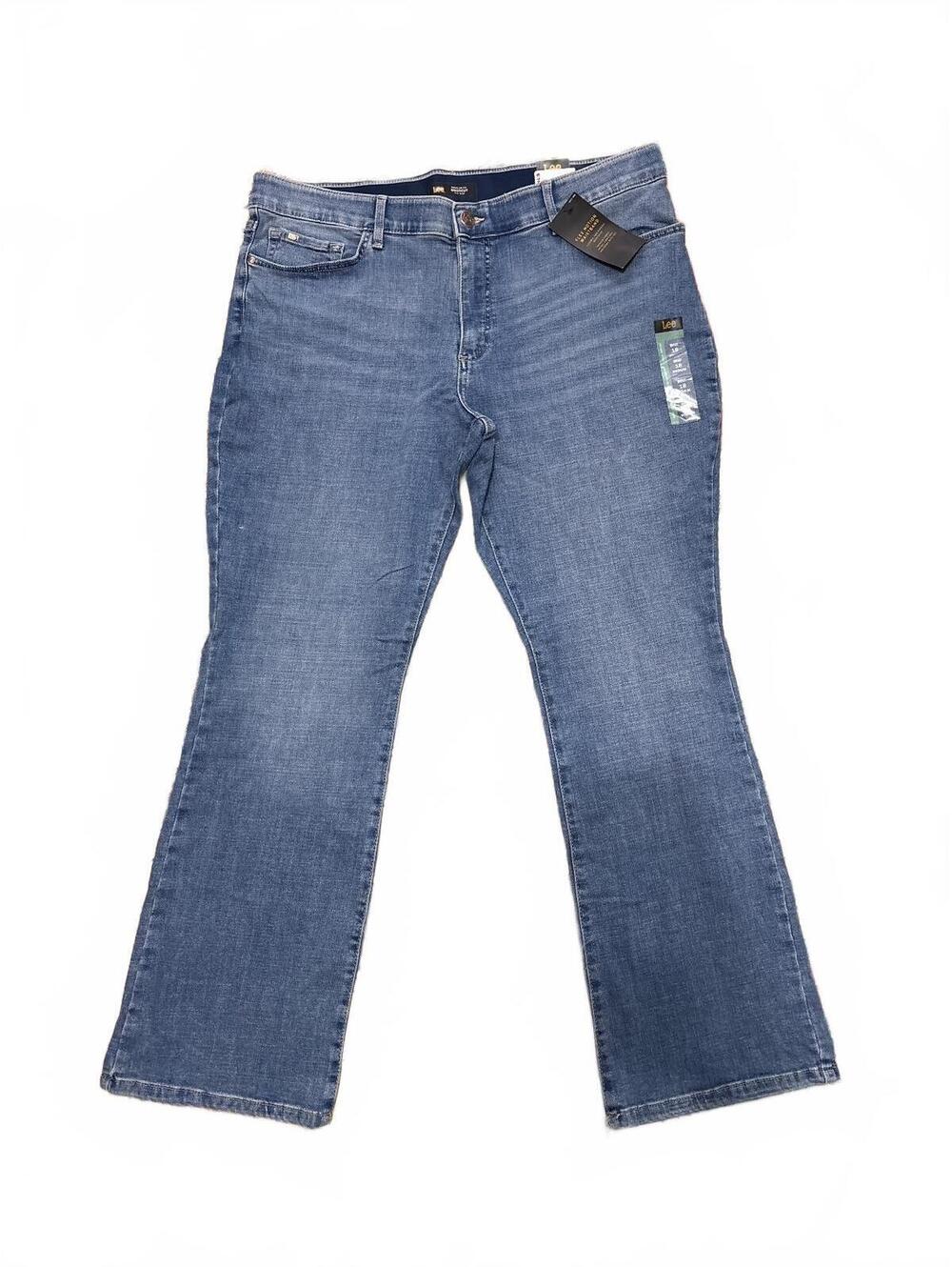 Lee Women's Regular Fit Bootcut Mid Rise Jeans Size 18 Medium